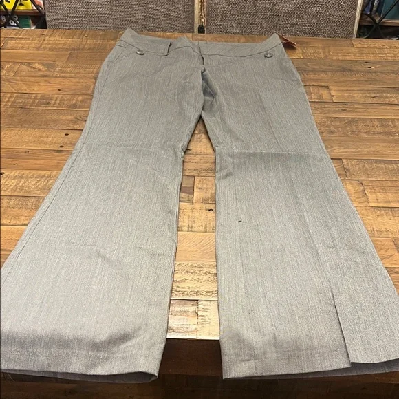 Heart Soul Charcoal Flare Slacks - Picture 4 of 5